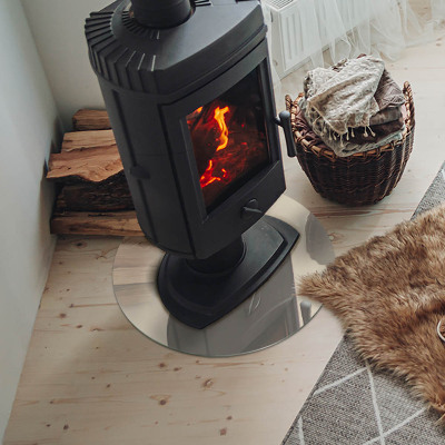 Onderplaat kachel ronde Kleur beige