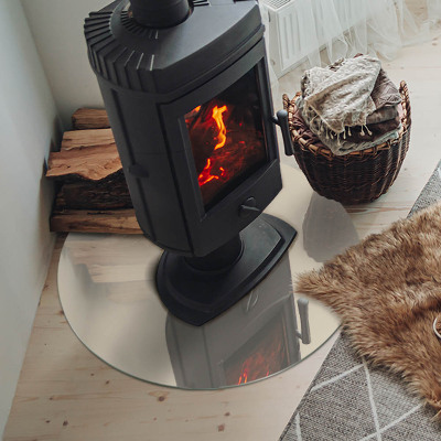 Onderplaat kachel ronde Kleur beige