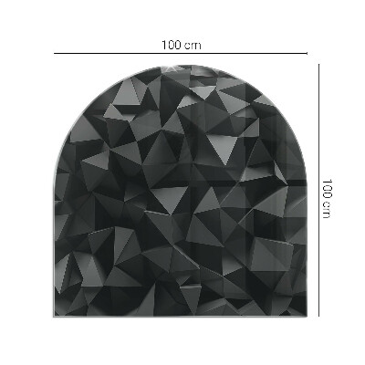 Kachel vloerplaat halfovale Multidimensionaal geometrisch systeem