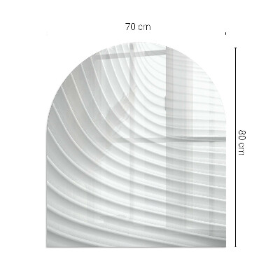 Onderplaat kachel halfovale Fijne lijnen in beweging