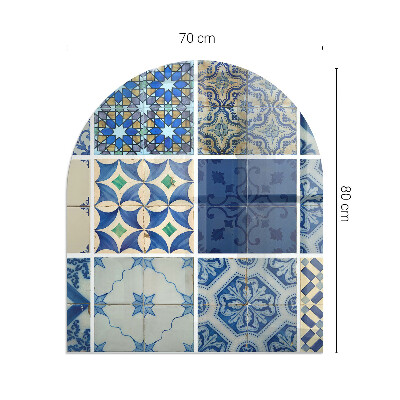 Kachel vloerplaat halfovale Keramisch tegelmotief