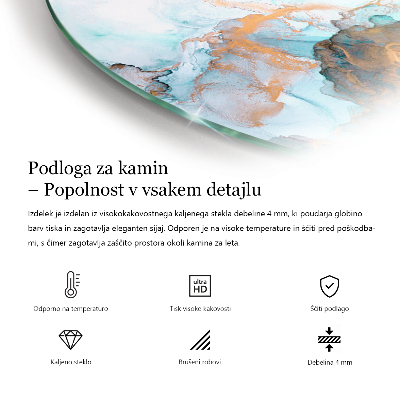 Kachel vloerplaat halfovale Marmerpatroon met subtiele aderen