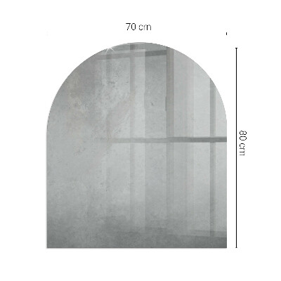 Onderplaat kachel halfovale Indrukwekkende betontextuur