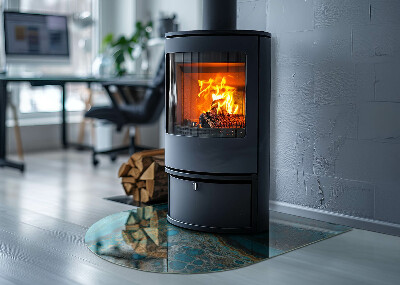 Kachel vloerplaat halfovale Abstracte vormen geïnspireerd door de natuur