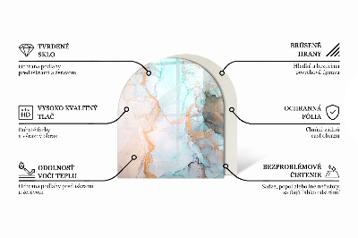 Kachel vloerplaat halfovale Abstracte vormen geïnspireerd door de natuur