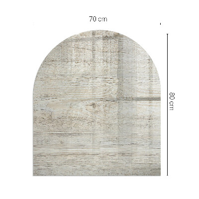 Onderplaat kachel halfovale Verse houttextuur