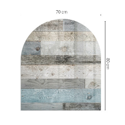 Onderplaat kachel halfovale Houttinten in vele varianten