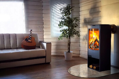 Onderplaat kachel halfovale Natuurlijk mineraalpatroon