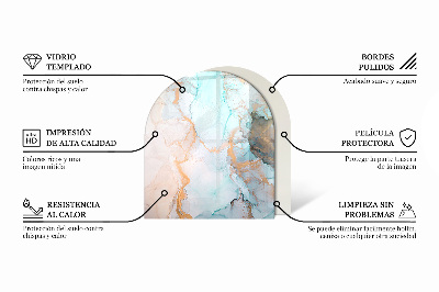 Onderplaat kachel halfovale Houten planken in een unieke opstelling