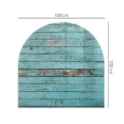 Onderplaat kachel halfovale Rustiek bordpatroon