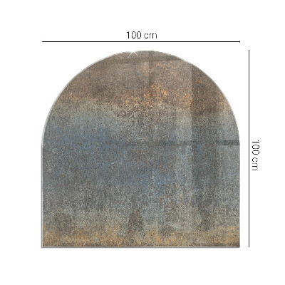 Kachel vloerplaat halfovale Abstract patroon met textuur