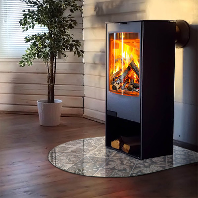 Kachel vloerplaat halfovale Artistiek mozaïekmotief