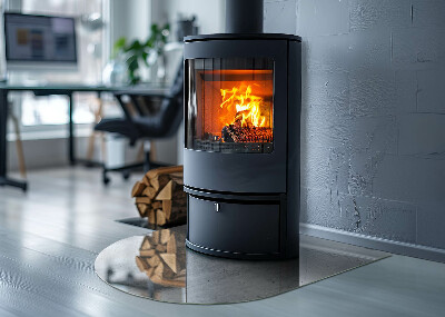 Kachel vloerplaat halfovale Ruw betonpatroon