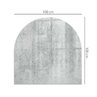 Kachel vloerplaat halfovale Ruw betonpatroon