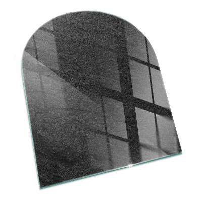 Onderplaat kachel halfovale Steentextuurmotief