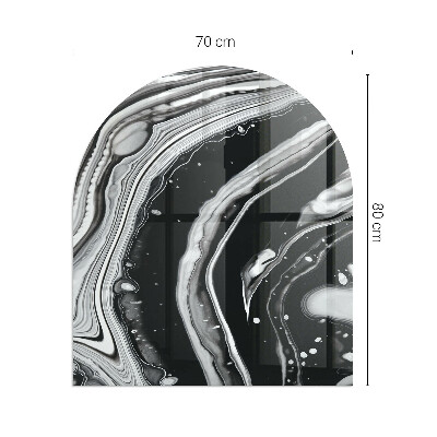 Kachel vloerplaat halfovale Golven en lijnen in een abstracte stijl