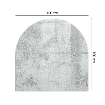 Onderplaat kachel halfovale Ruw betonpatroon