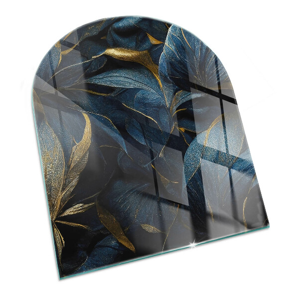 Kachel vloerplaat halfovale Elegante bladeren in patronen