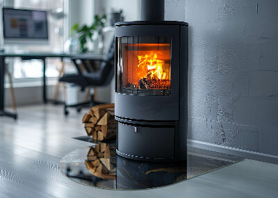 Kachel vloerplaat halfovale Elegante bladeren in patronen