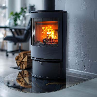 Kachel vloerplaat halfovale Elegante bladeren in patronen