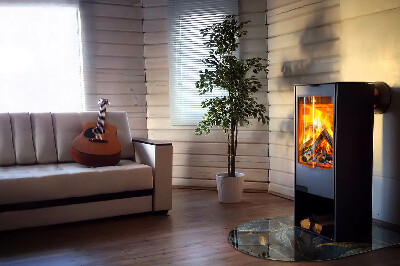 Kachel vloerplaat halfovale Elegante bladeren in patronen