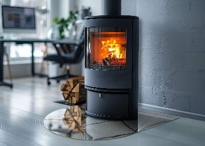 Kachel vloerplaat halfovale Het patroon van aderen in de steenuitdrukking