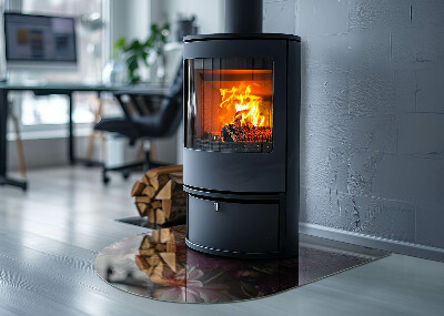 Onderplaat kachel halfovale Close-up van een boeket bloemen