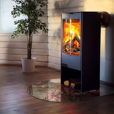 Onderplaat kachel halfovale Close-up van een boeket bloemen