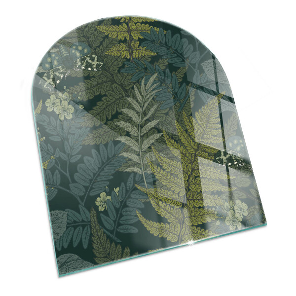 Kachel vloerplaat halfovale Bloemeninspiraties met vlinders