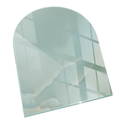 Kachel vloerplaat halfovale Subtiel marmerpatroon