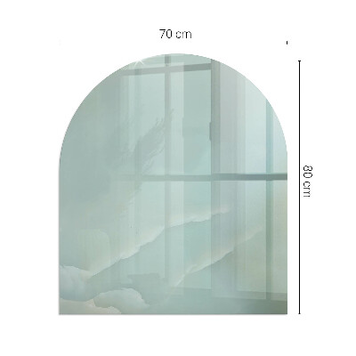 Kachel vloerplaat halfovale Subtiel marmerpatroon