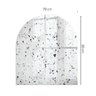 Kachel vloerplaat halfovale Steenachtige deeltjes