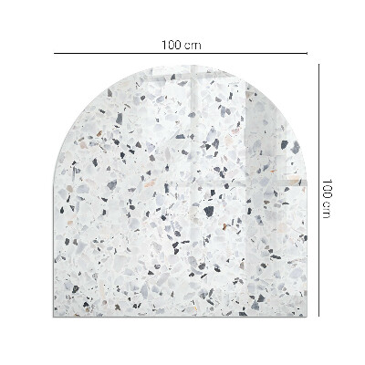 Kachel vloerplaat halfovale Steenachtige deeltjes