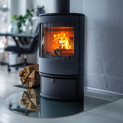 Kachel vloerplaat halfovale Zeekleur