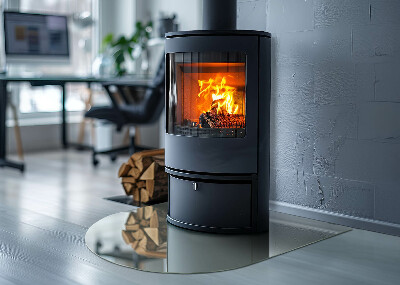 Onderplaat kachel halfovale Kleur Lichtgroen