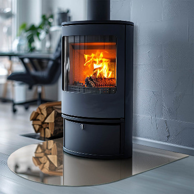 Onderplaat kachel halfovale Kleur beige