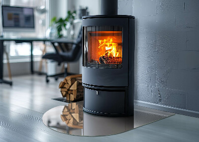 Onderplaat kachel halfovale Kleur lichtroze