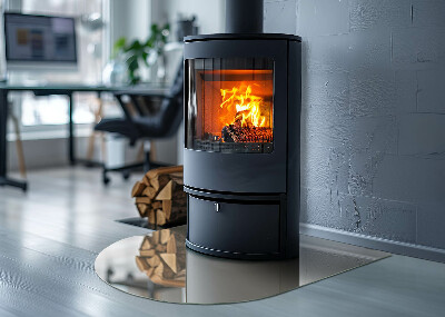 Onderplaat kachel halfovale Kleur beige