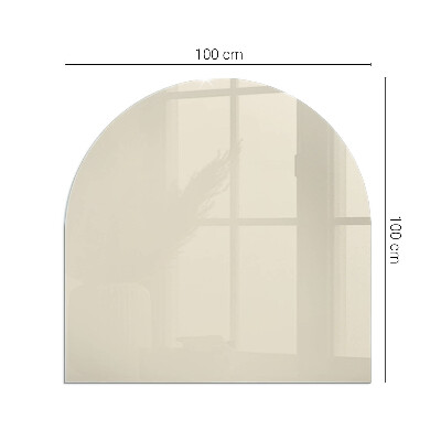 Onderplaat kachel halfovale Kleur beige