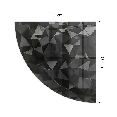 Onderplaat kachel kwart Multidimensionaal geometrisch systeem