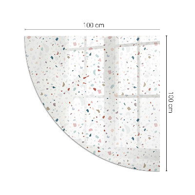 Kachel vloerplaat kwart Kleine figuren in een dynamische opstelling
