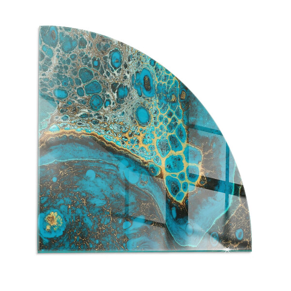 Onderplaat kachel kwart Abstracte vormen geïnspireerd door de natuur