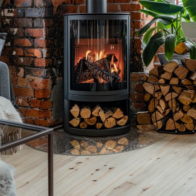 Onderplaat kachel kwart Opengewerkt plaatwerkpatroon