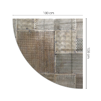 Onderplaat kachel kwart Opengewerkt plaatwerkpatroon