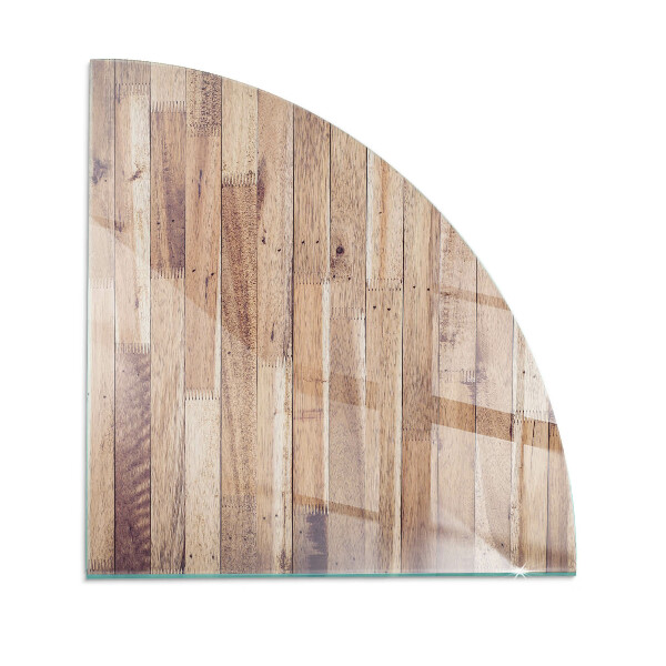 Onderplaat kachel kwart Houten geometrie stijl