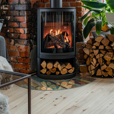 Kachel vloerplaat kwart Tinten van planken in een unieke combinatie