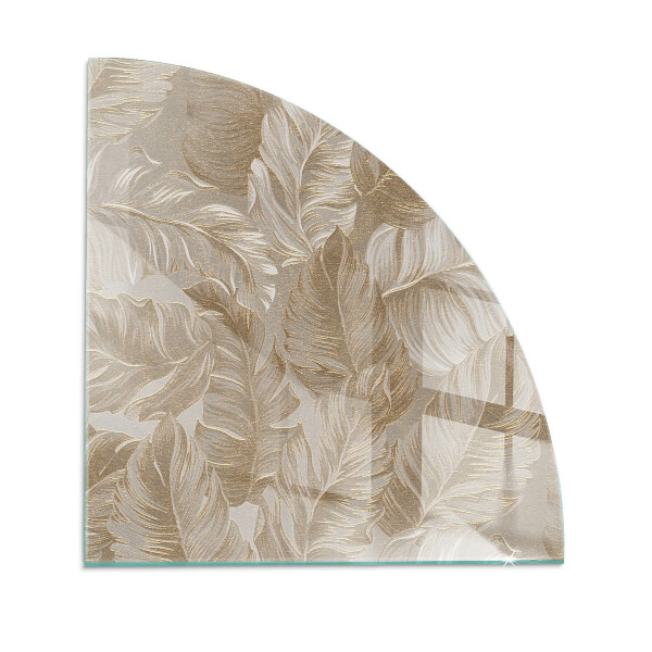 Onderplaat kachel kwart Subtiele bladmotieven