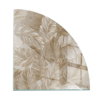 Onderplaat kachel kwart Subtiele bladmotieven