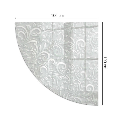 Kachel vloerplaat kwart Chique bloemenpatroon