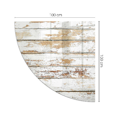 Kachel vloerplaat kwart Een versleten houten plank